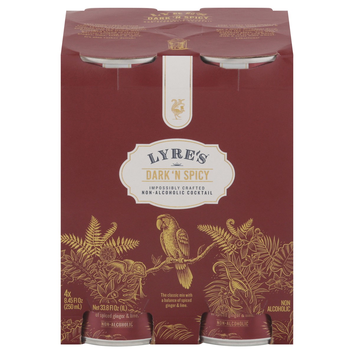 slide 13 of 14, Lyre's Non-Alcoholic Dark 'N Spicy Cocktail 4 - 8.45 fl oz Cans, 4 ct