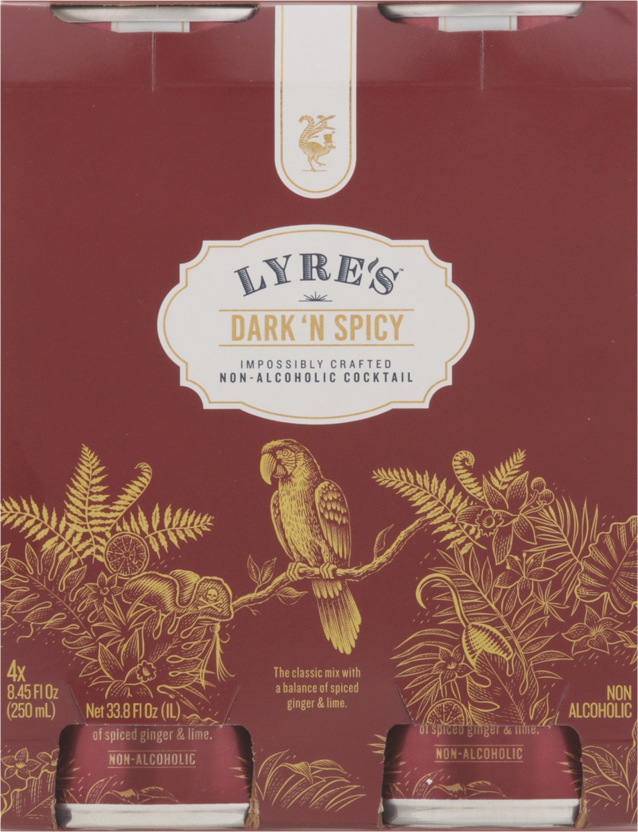 slide 12 of 14, Lyre's Non-Alcoholic Dark 'N Spicy Cocktail 4 - 8.45 fl oz Cans, 4 ct