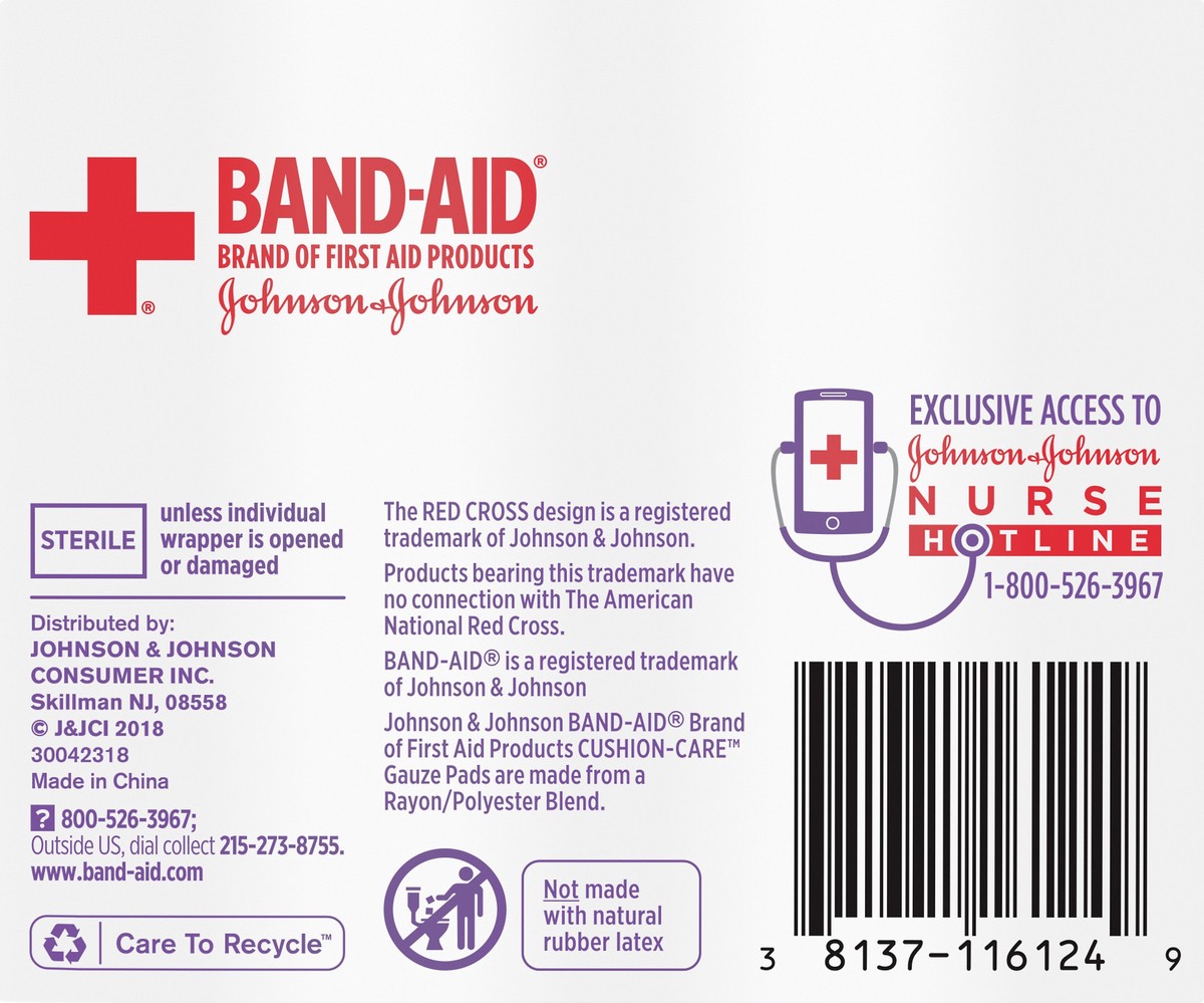 slide 6 of 7, BAND-AID Small Gauze Pads, 25 ct