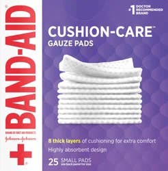 BAND-AID Cushion-Care Small Gauze Pads 25 ea