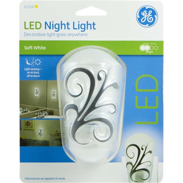 slide 1 of 1, GE Decorative LED Night Light, Lily, 1 ct