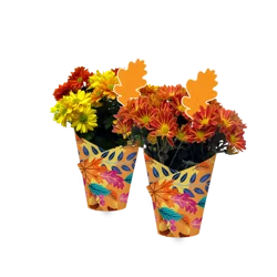 4.5" Blooming in Fall Leaves