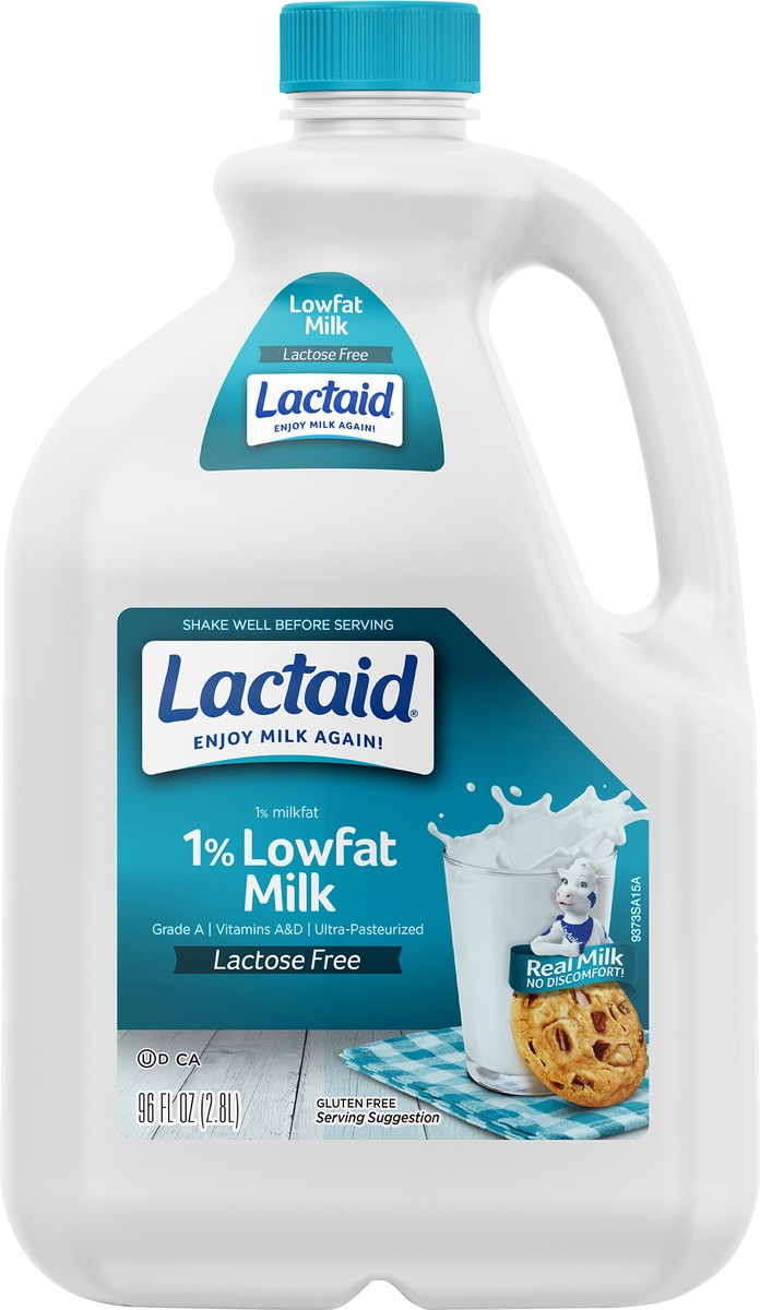 slide 8 of 9, Lactaid 1% Lowfat Milk, 96 oz, 96 fl oz