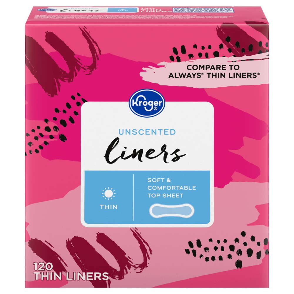 slide 1 of 1, Kroger® Ultra Thin Liner, 120 ct