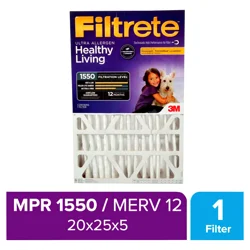 Filtrete Ultra Allergen Reduction Deep Pleat Filter, 20 in x 25 in x 5 in