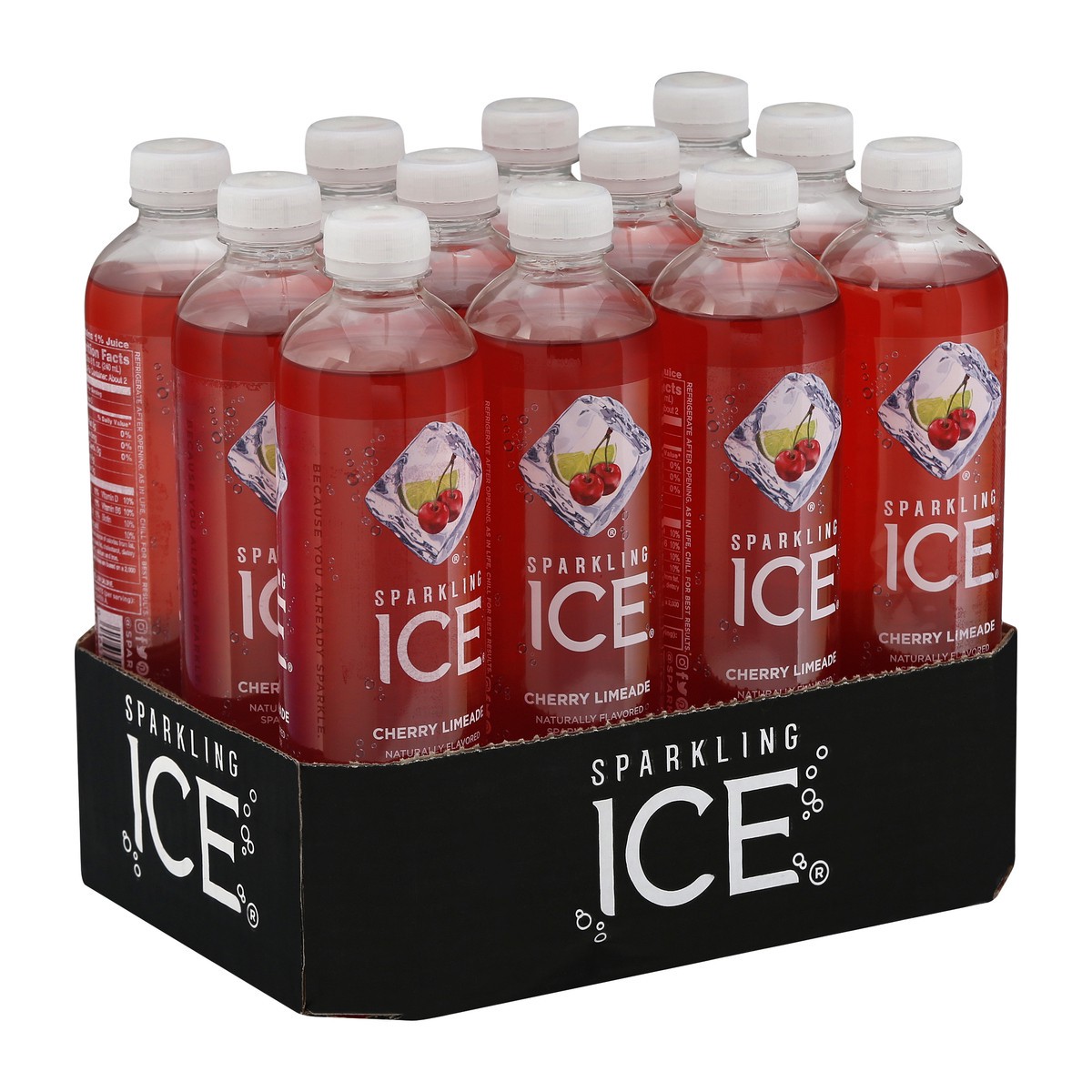 slide 3 of 8, Sparkling Ice Sparkling Water Cherry Limeade Case - 12-17 Fl. Oz., 204 fl oz