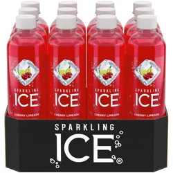Sparkling ICE Zero Sugar Cherry Limeade Sparkling Water 12 - 17 fl oz Bottles