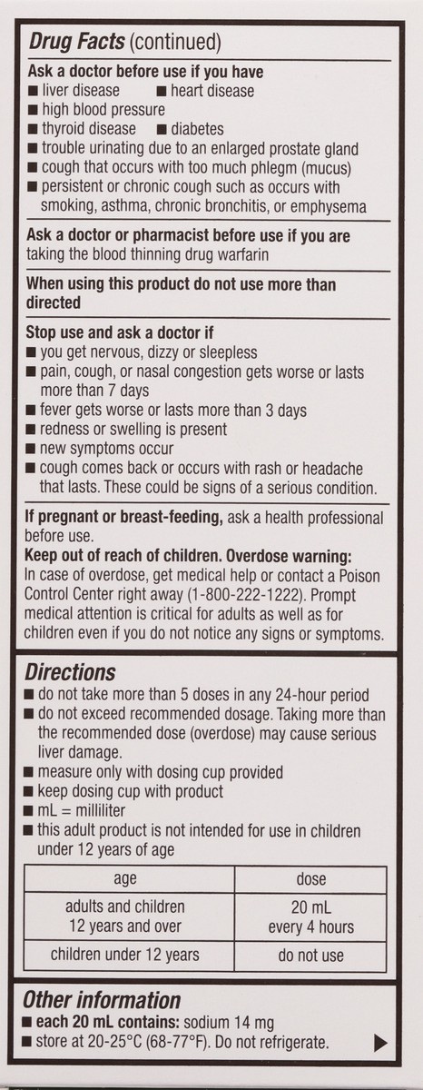 slide 9 of 10, TopCare Health Severe Non-Drowsy Maximum Strength Raspberry Flavor Tussin CF Max 4 fl oz, 4 fl oz