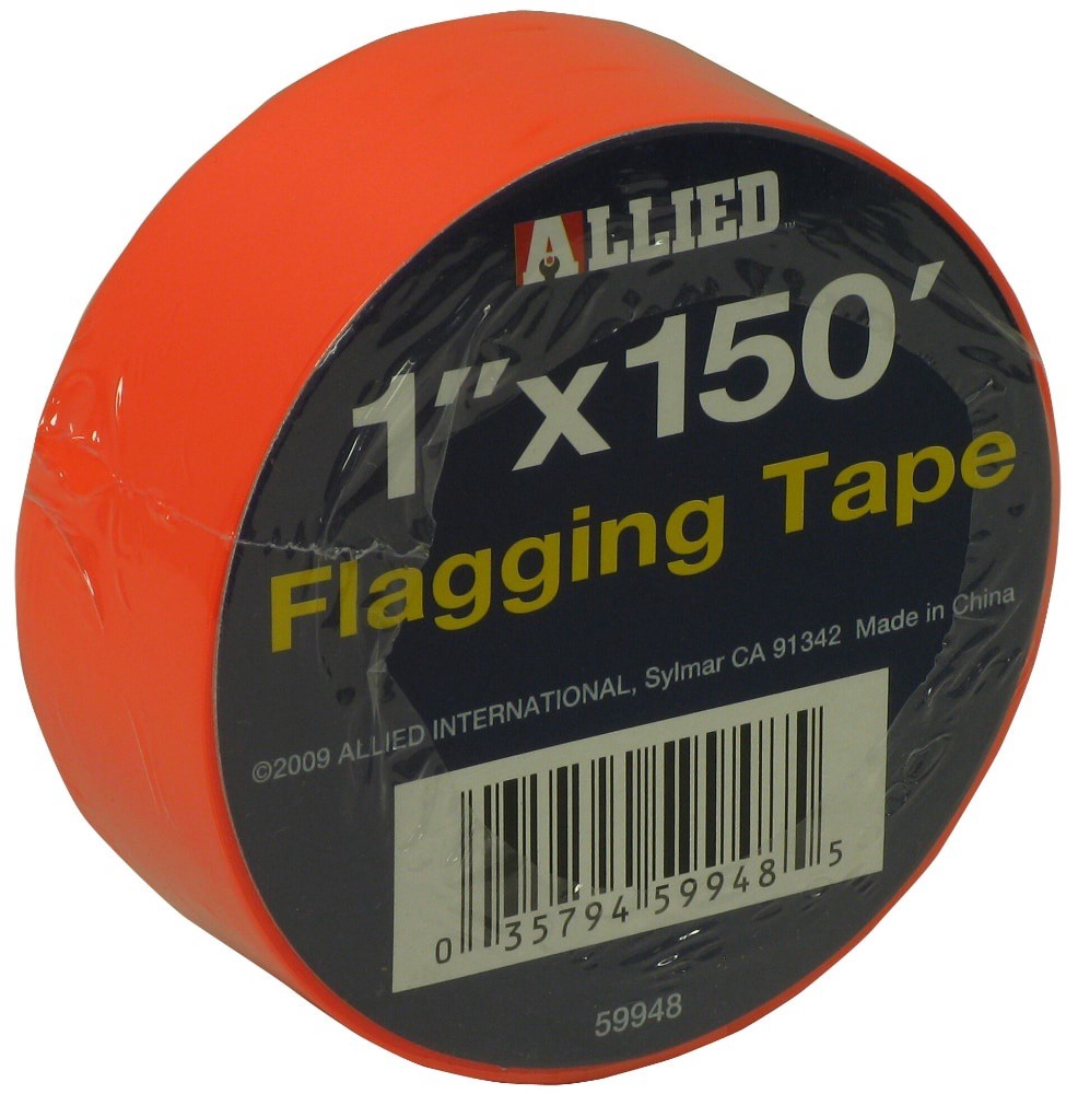 slide 1 of 1, Allied Flagging Tape - Orange, 1 in x 150 ft