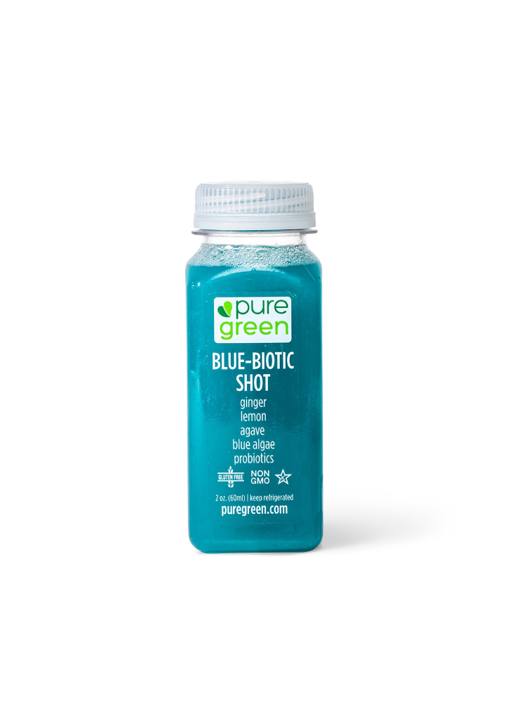 slide 1 of 1, Pure Green Blue Biotic Shot, 2 fl oz