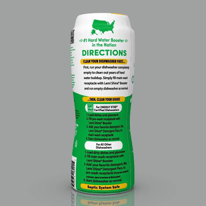 slide 2 of 3, Lemi Shine Fresh Lemon Scent Dish Detergent Booster 20 oz, 20 oz