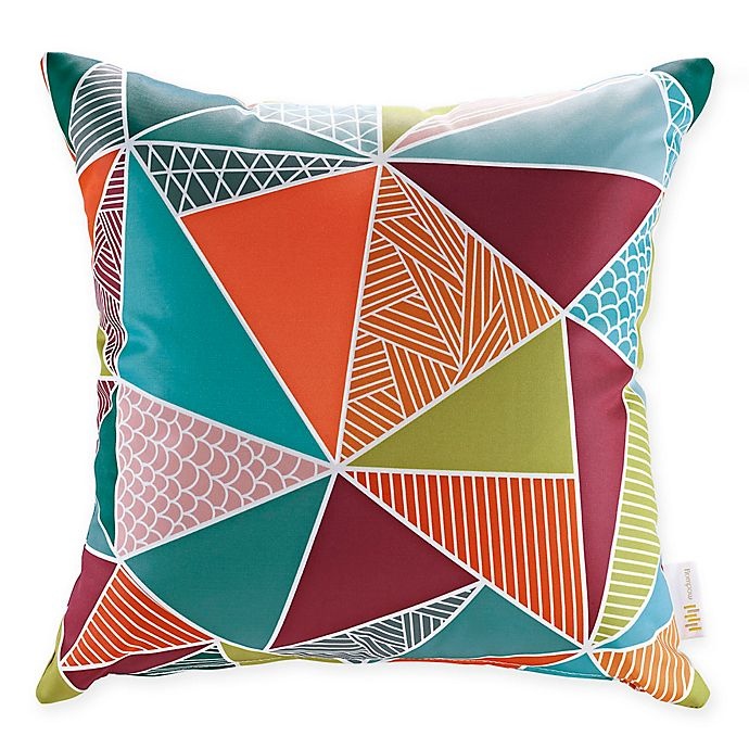 slide 1 of 2, Modway Mosaic Square Outdoor Throw Pillows - Multi, 2 ct