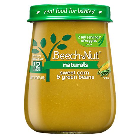 slide 1 of 1, Beech-Nut Naturals Stage 2 Sweet Corn & Green Beans Baby Food - 4 Oz, 4 oz