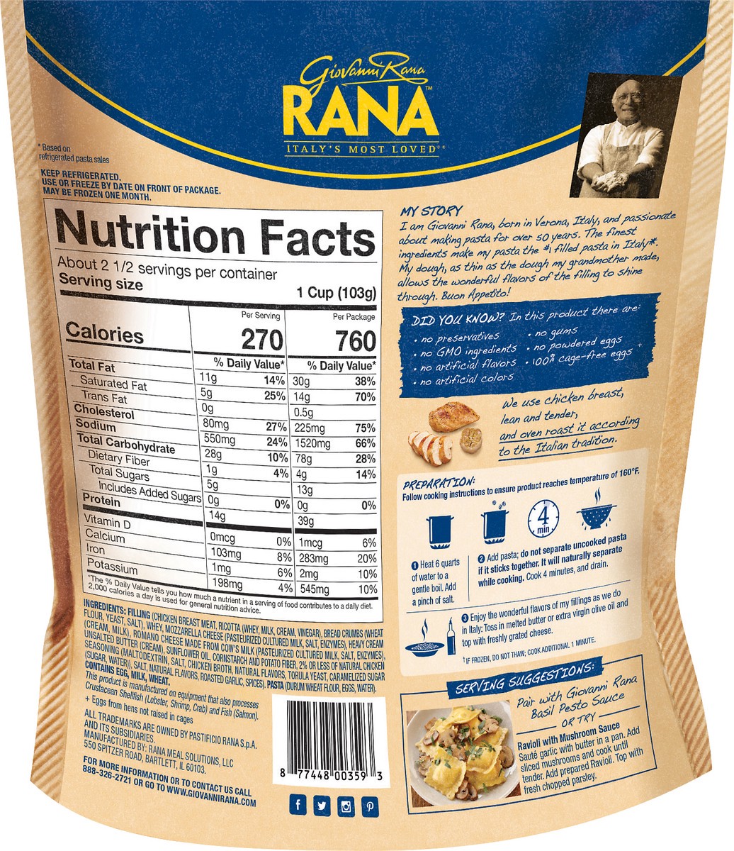 slide 6 of 11, Rana Refrigerated Pasta, 10 oz