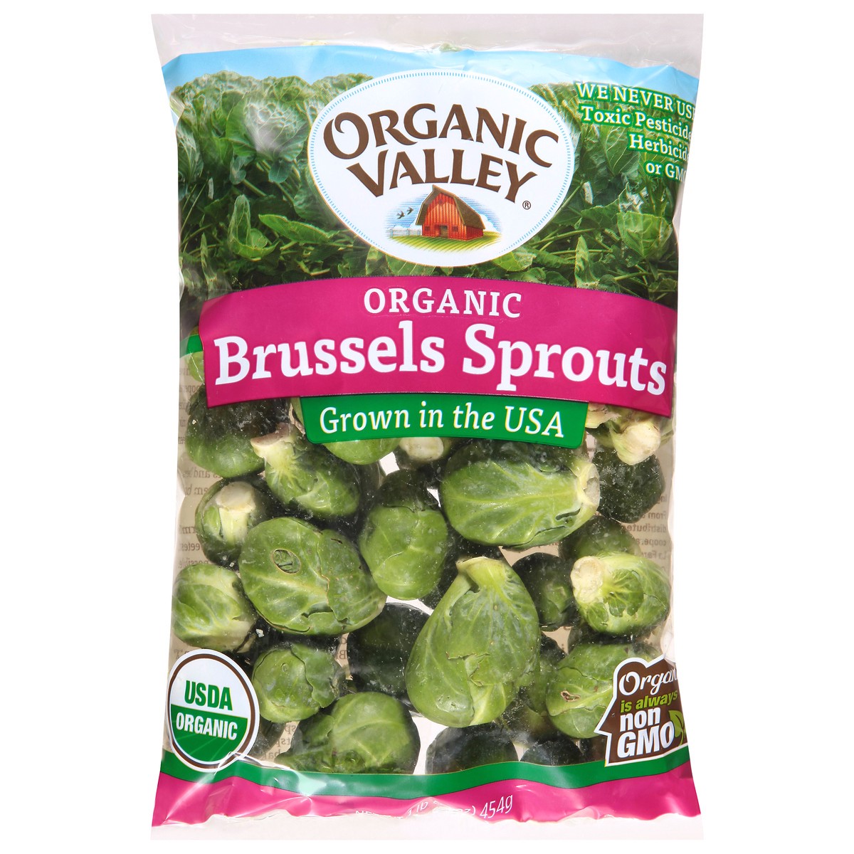 slide 1 of 1, Organic Valley Organic Brussels Sprouts 1 lb, 16 oz