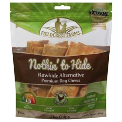 Fieldcrest Farms Nothin' to Hide Flip Chips Premium Chicken Flavor Dog Chews 8 Pack