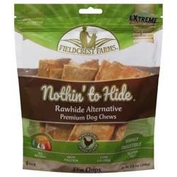 Fieldcrest Farms Nothin' to Hide Flip Chips Premium Chicken Flavor Dog Chews 8 Pack