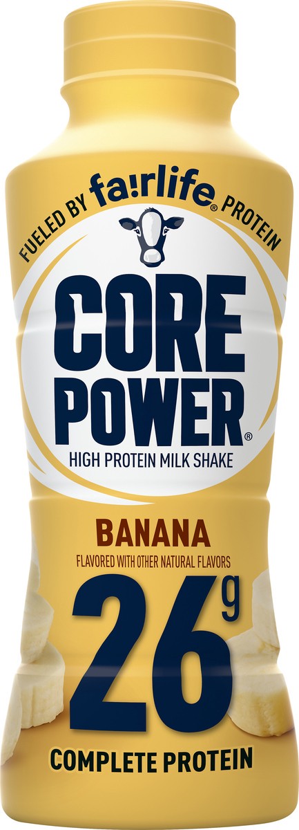 slide 1 of 5, Core Power High Protein Banana Milk Shake 14 oz, 14 oz