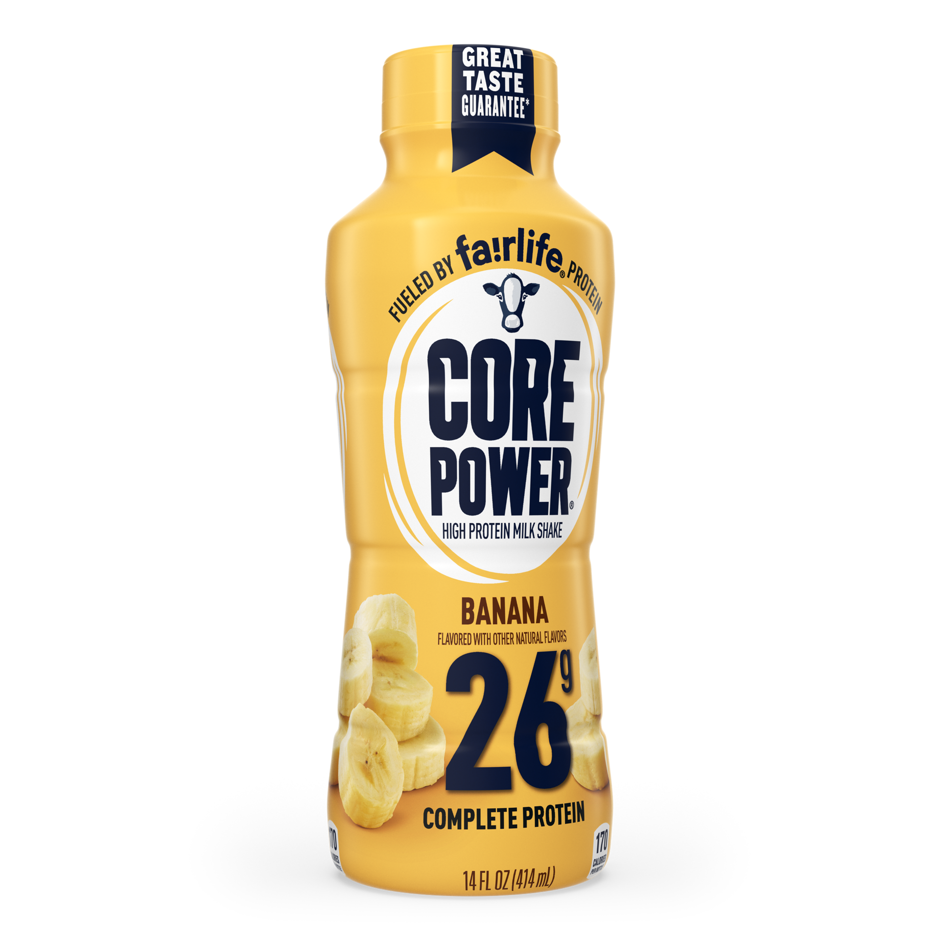 slide 2 of 5, Core Power High Protein Banana Milk Shake 14 oz, 14 oz