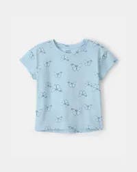 Carters Girls Butterfly Top - Blue Blue L