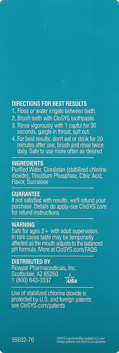 slide 2 of 9, CloSYS Dual Action Fresh Breath Sensitive Gentle Mint Mouth Rinse 32 fl oz, 32 fl oz