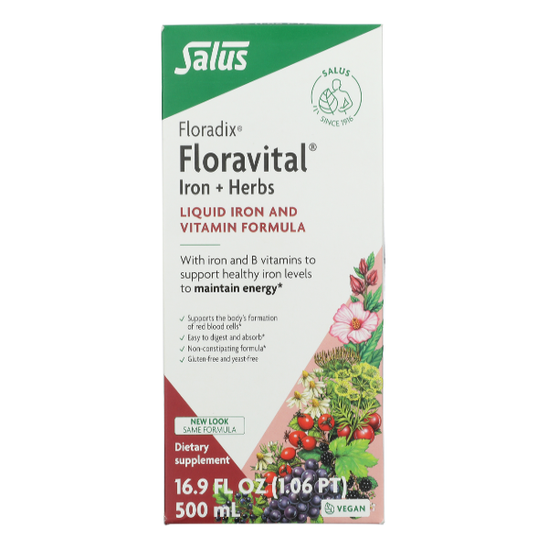 slide 1 of 1, Gaia Herbs Floravital Iron & Herb Yeast Free, 1 ct