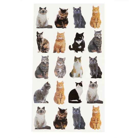 slide 1 of 5, Mini Cat Stickers By Recollections, 3.875 in x 6.875 in