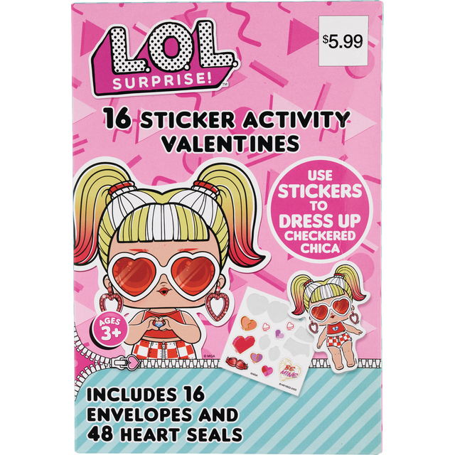 slide 1 of 1, PAPER MAGIC Lol Sticker Activity, 1 ct