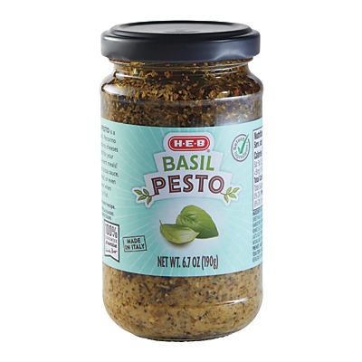 slide 1 of 1, H-E-B Select Ingredients Basil Pesto, 6.7 oz