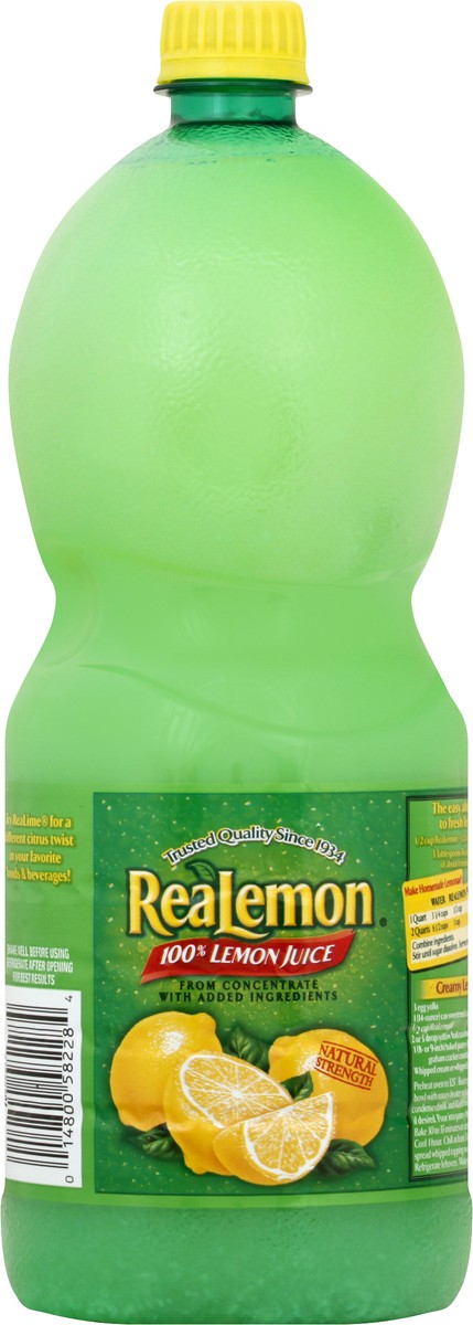 slide 10 of 10, ReaLemon 100% Lemon Juice, 48 fl oz bottle, 48 fl oz