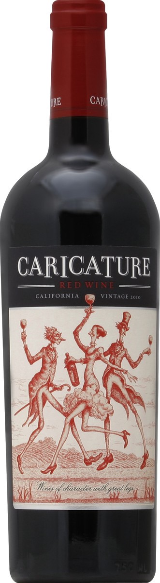 slide 2 of 2, Caricature Red Wine 750 ml, 750 ml