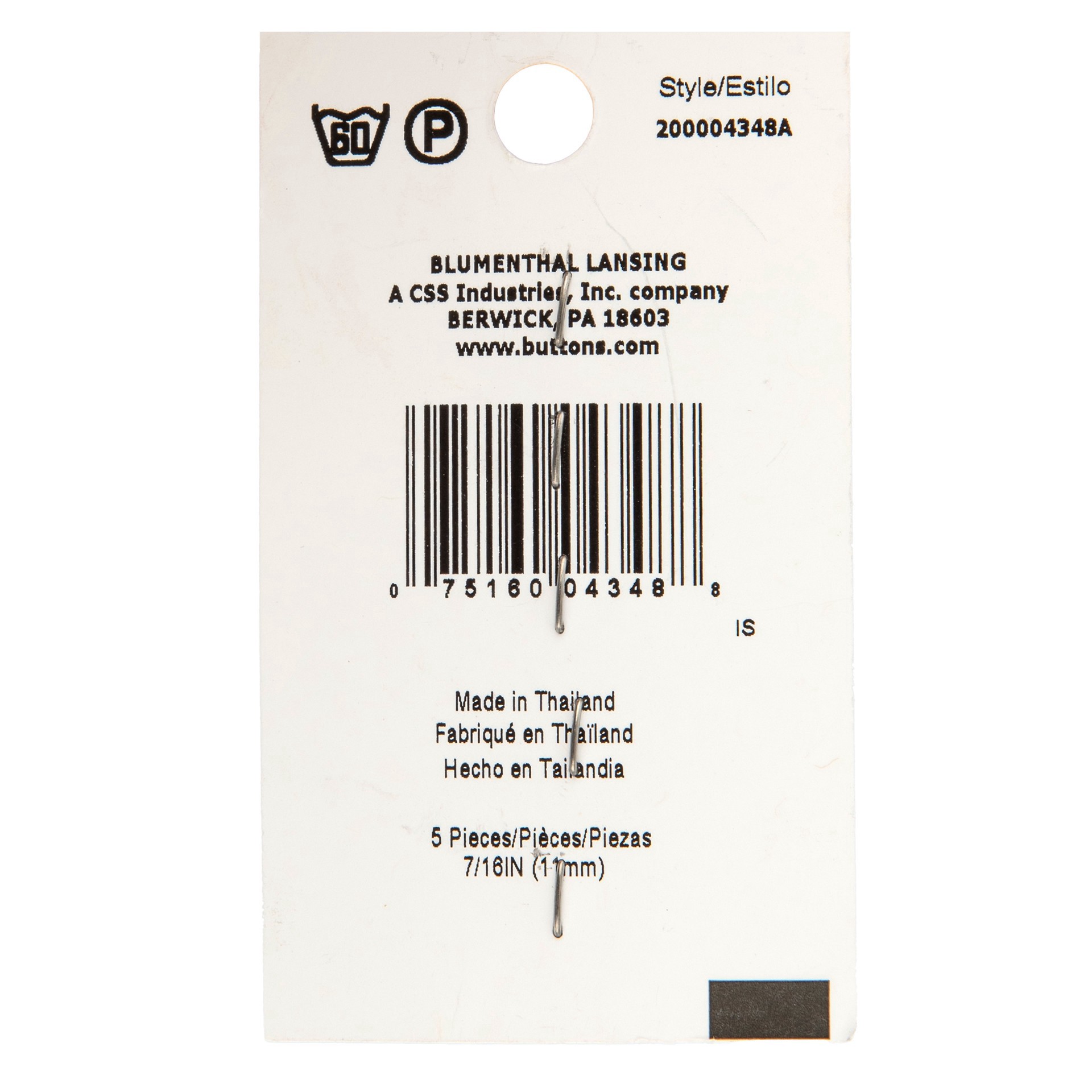 slide 2 of 3, Blumenthal Lansing Spectrum Warm 7/16" Red Shank Buttons, 5ct., 5 ct