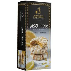 Tsoungari Biscotti Bisqueens Lemon Crinkle Cookies
