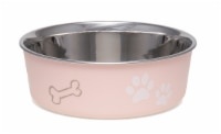 slide 1 of 1, Loving Pets Bella Pink Medium Bowl, 1 ct