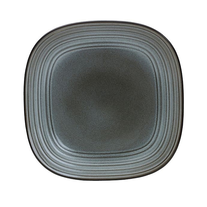 slide 1 of 1, Mikasa Swirl Speckle Square Dinner Plate - Graphite, 1 ct