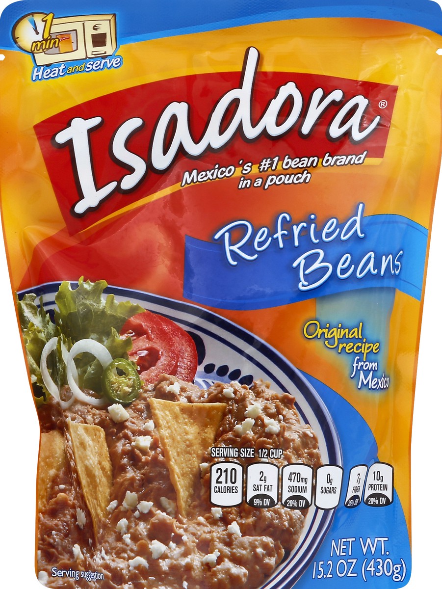 slide 2 of 2, Isadora Refried Beans 15.2 oz, 15.2 oz