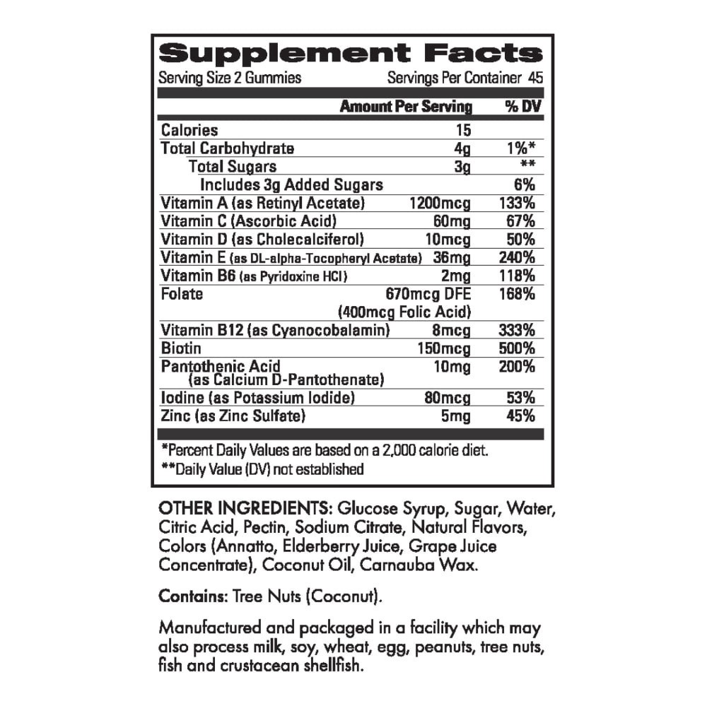 slide 3 of 3, Kore Nutrition Men's Multi Vitamin Gummies, 90 ct