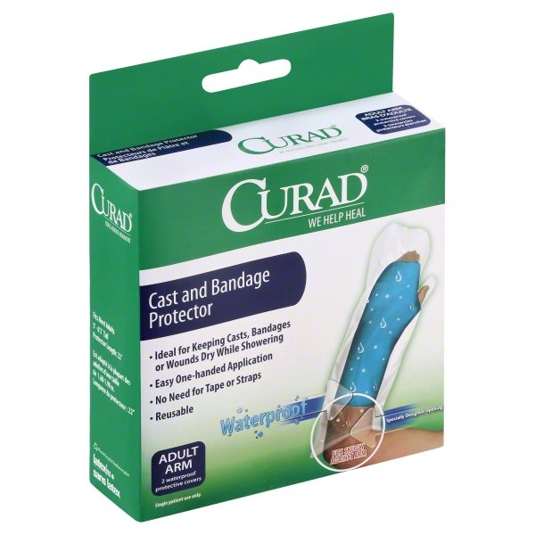 slide 1 of 4, CURAD Cast and Bandage Protector, Adult Arm, 2 Each, 1 ct