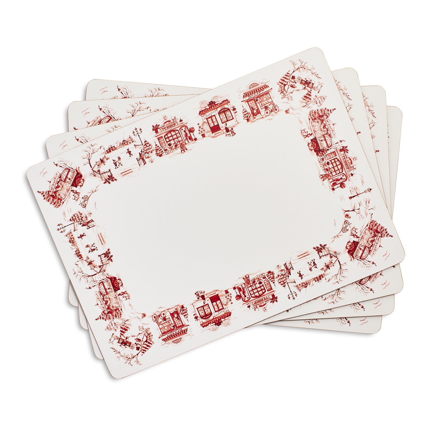 slide 1 of 1, Sur La Table Snowflake Lane Cork Placemats, 4 ct