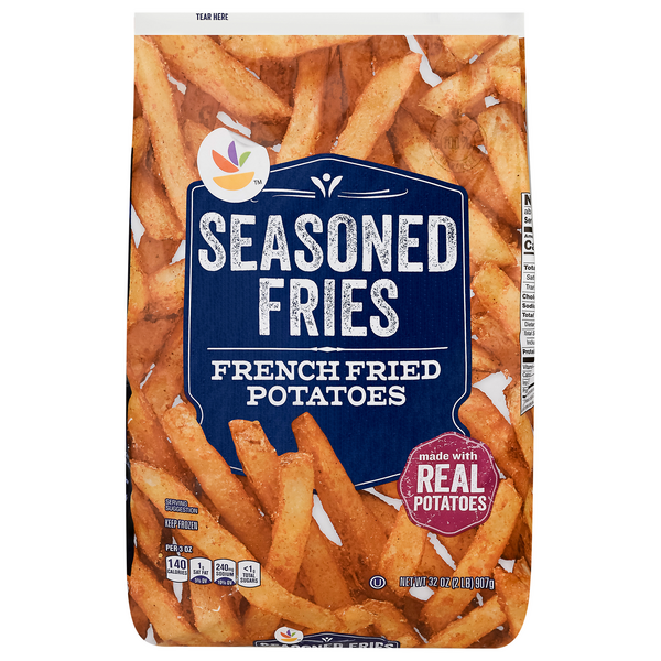 slide 1 of 1, GIANT French Fried Potatoes Seasoned Fries, 32 oz