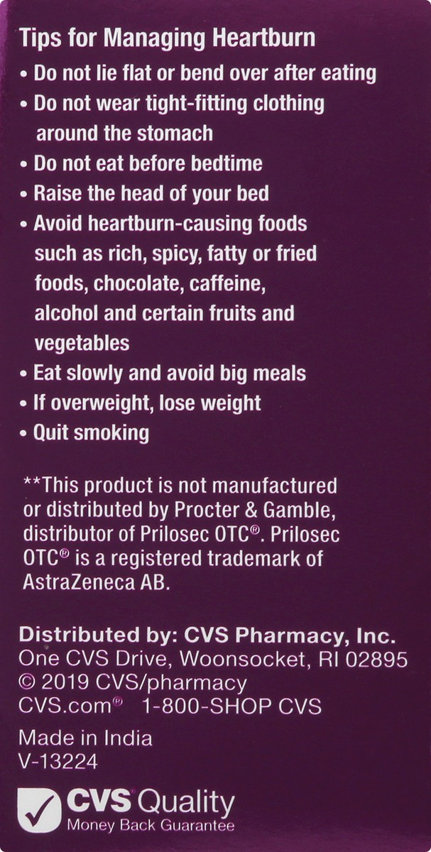 slide 10 of 11, CVS Health Omeprazole Acid Reducer 20 Mg Delayed-Release Capsules, 28ct, 28 ct