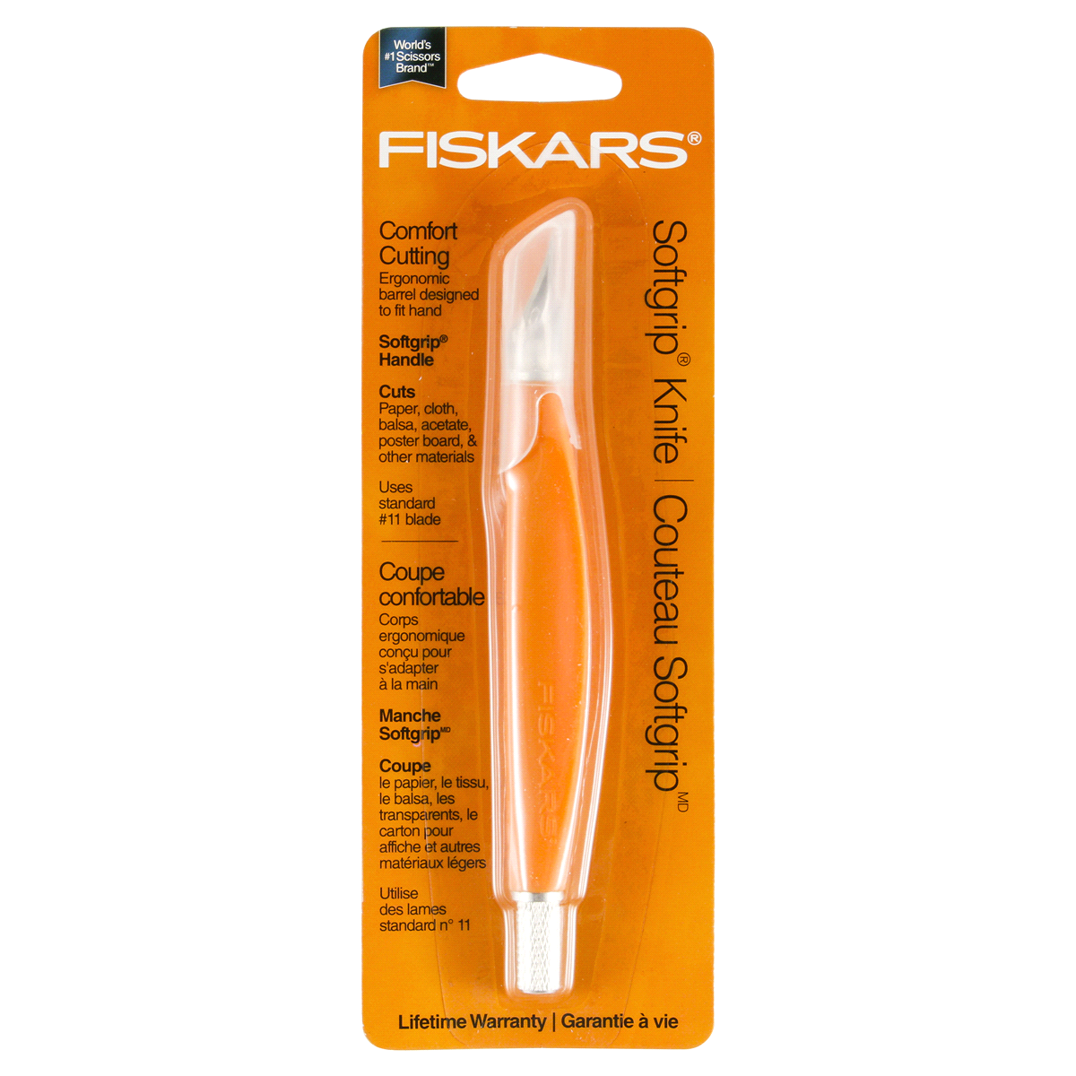 slide 1 of 2, Fiskars Softgrip Ergonomic Craft Knife, 1 ct