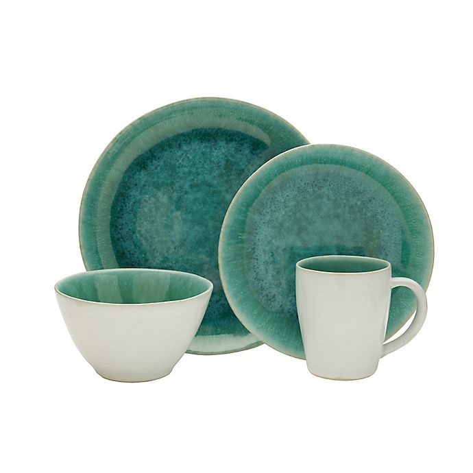 slide 1 of 1, Mikasa Aventura Place Setting - Green, 4 ct