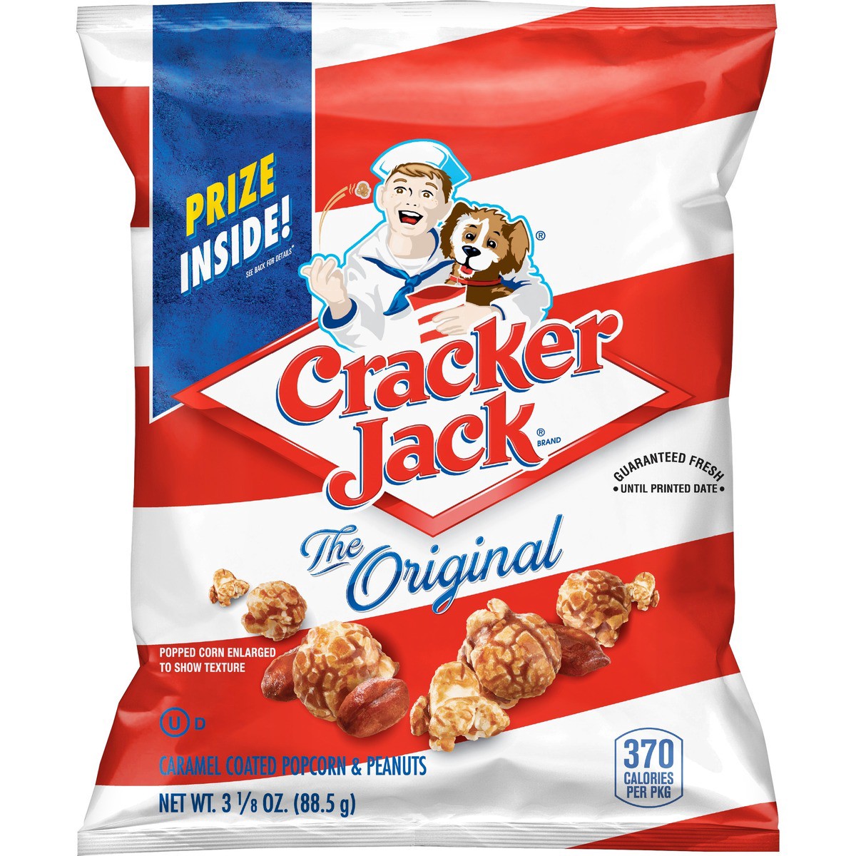 slide 5 of 5, Cracker Jack Caramel Coated Popcorn And Peanuts, The Original, 3.125 oz