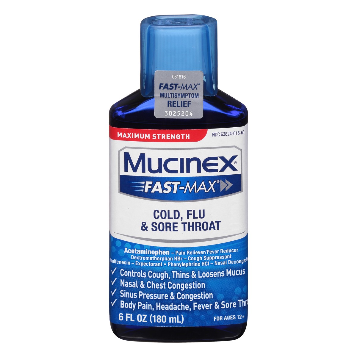 slide 1 of 13, Mucinex Max Strength Cold, Flu & Sore Throat Medicine - Liquid - 6 fl oz, 6 oz