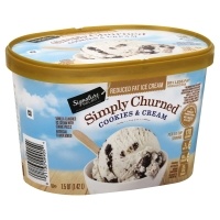 slide 1 of 1, Signature Select Ice Cream Cookies And Cream Light & Creamy, 1.5 qt