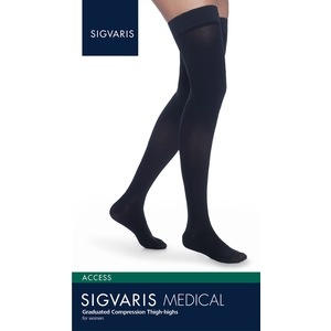 slide 1 of 1, Sigvaris Women's Acce 970 Thigh-High Firm Compreion - Large Long Light Beige (Crispa), 1 ct