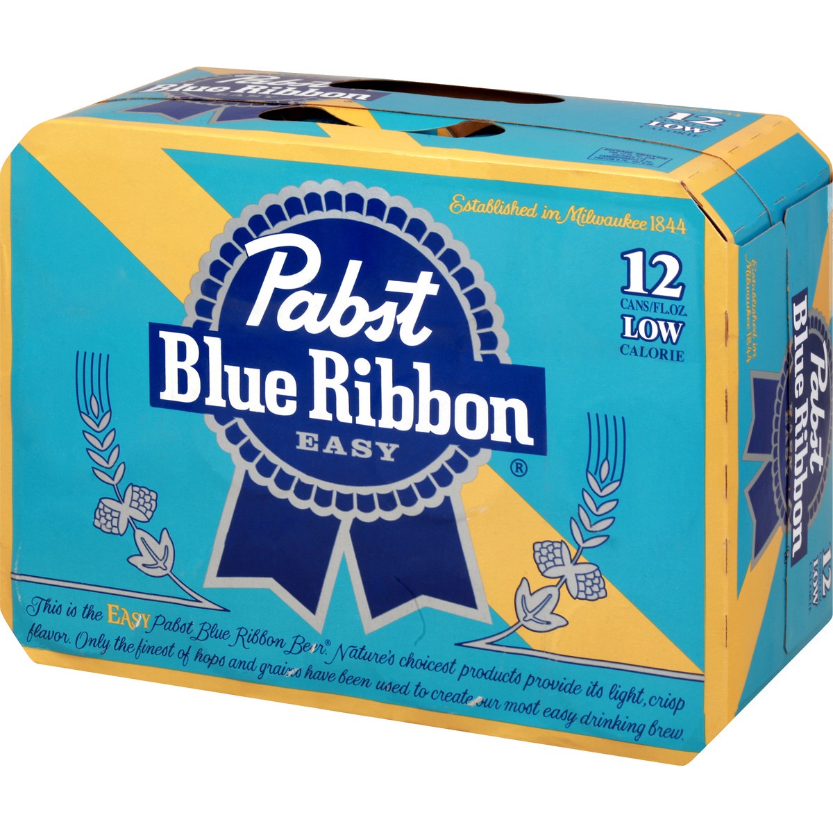 slide 2 of 8, Pabst Blue Ribbon Easy Lager, 12 Pack, 12 oz Cans, 12 ct; 12 oz