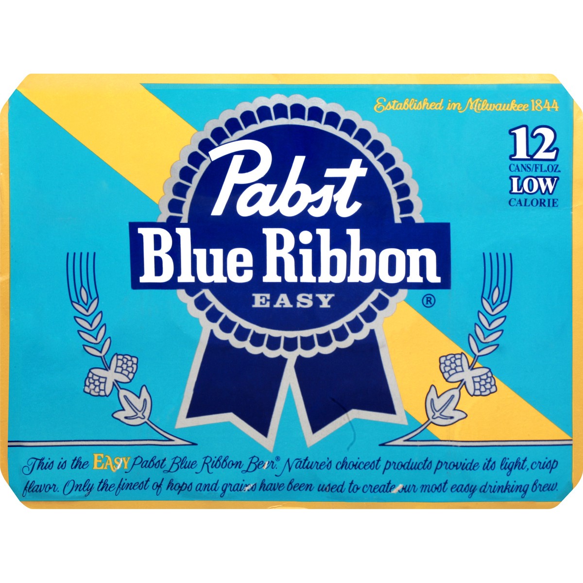 slide 7 of 8, Pabst Blue Ribbon Easy Lager, 12 Pack, 12 oz Cans, 12 ct; 12 oz