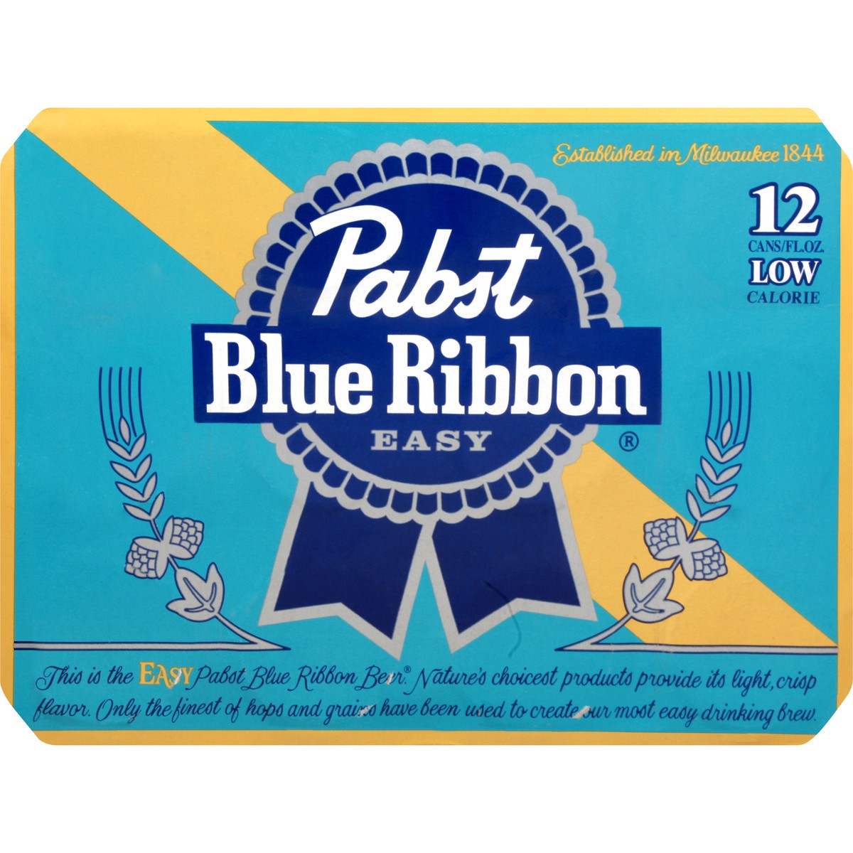 slide 8 of 8, Pabst Blue Ribbon Easy Lager, 12 Pack, 12 oz Cans, 12 ct; 12 oz